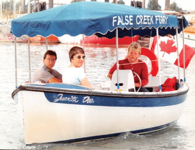 electric ferry 'Juanita Dee' underway in the 1980s